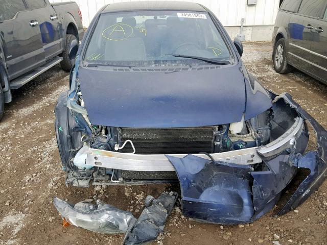 2HGFA16347H038157 - 2007 HONDA CIVIC DX BLUE photo 9