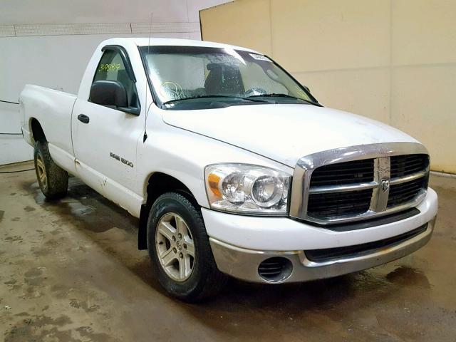 1D7HA16P67J593657 - 2007 DODGE RAM 1500 S WHITE photo 1