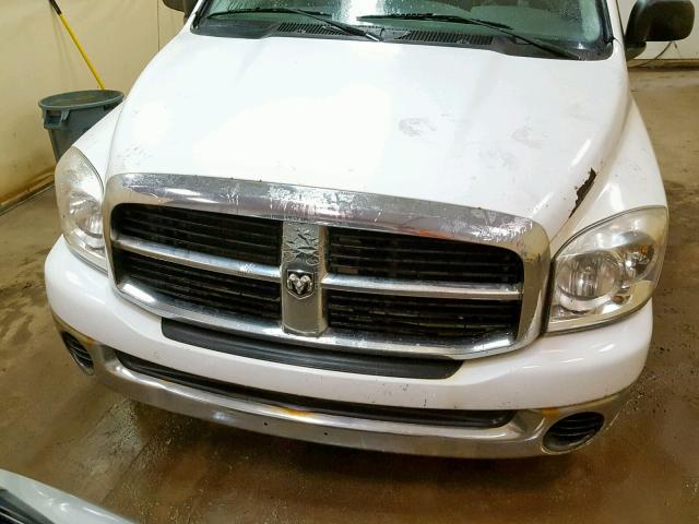 1D7HA16P67J593657 - 2007 DODGE RAM 1500 S WHITE photo 7