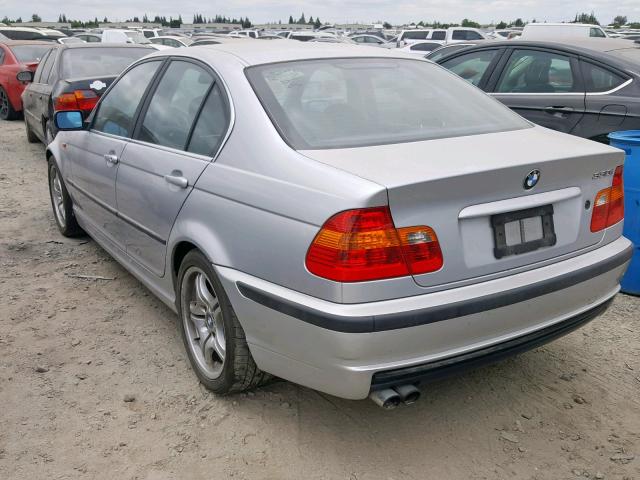 WBAEV53492KM19066 - 2002 BMW 330 I SILVER photo 3