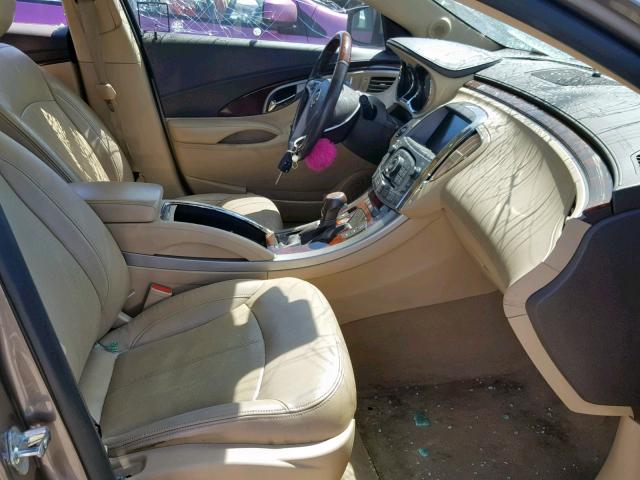 1G4GE5GD4BF306569 - 2011 BUICK LACROSSE C BROWN photo 5