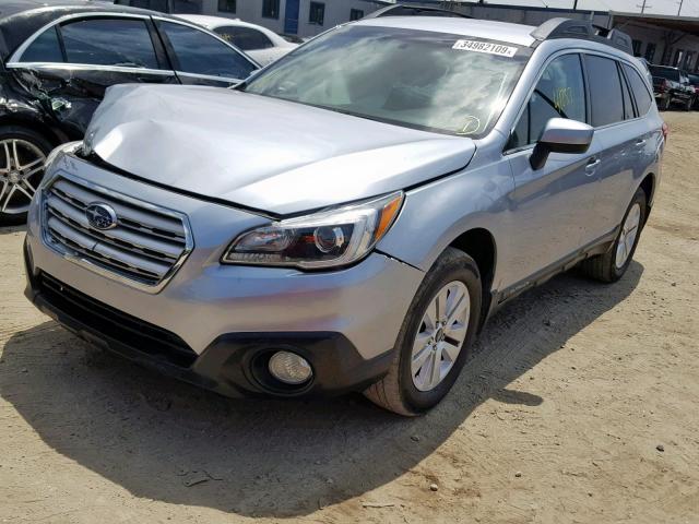 4S4BSACC5G3308378 - 2016 SUBARU OUTBACK 2. SILVER photo 2