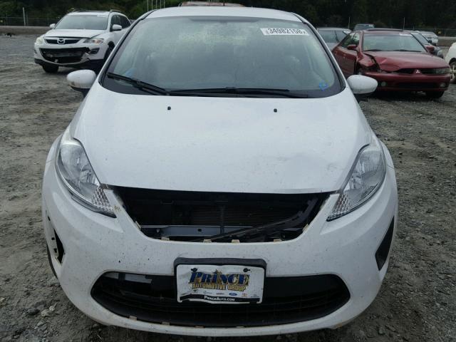 3FADP4AJXDM108873 - 2013 FORD FIESTA S WHITE photo 9