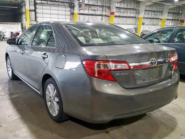 4T1BD1FK6DU071547 - 2013 TOYOTA CAMRY HYBR GREEN photo 3