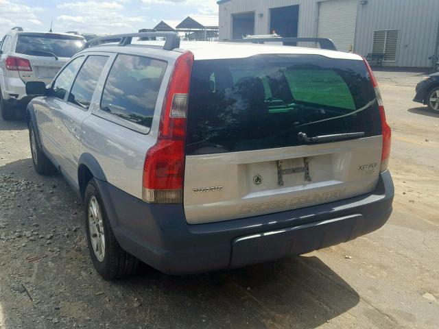 YV1SZ59H341163210 - 2004 VOLVO XC70 SILVER photo 3