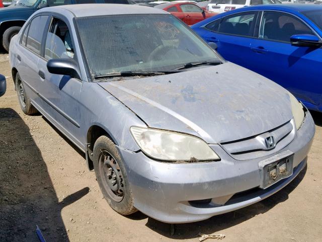 2HGES16454H622581 - 2004 HONDA CIVIC DX SILVER photo 1