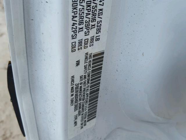 ZFBERFABXH6E31605 - 2017 RAM PROMASTER 白色 照片 10