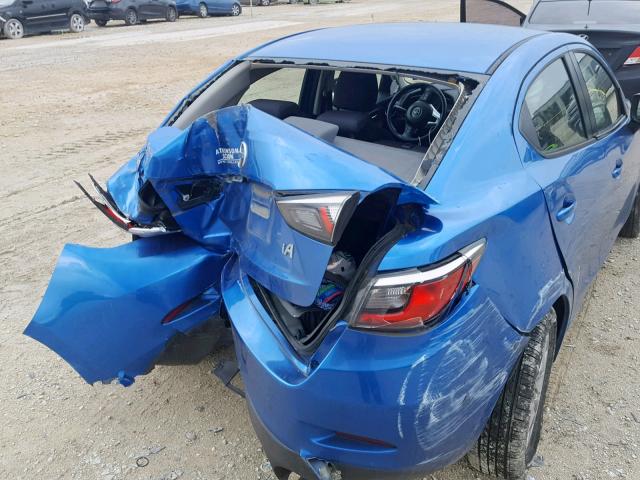 3MYDLBZV5GY113835 - 2016 TOYOTA SCION IA BLUE photo 9