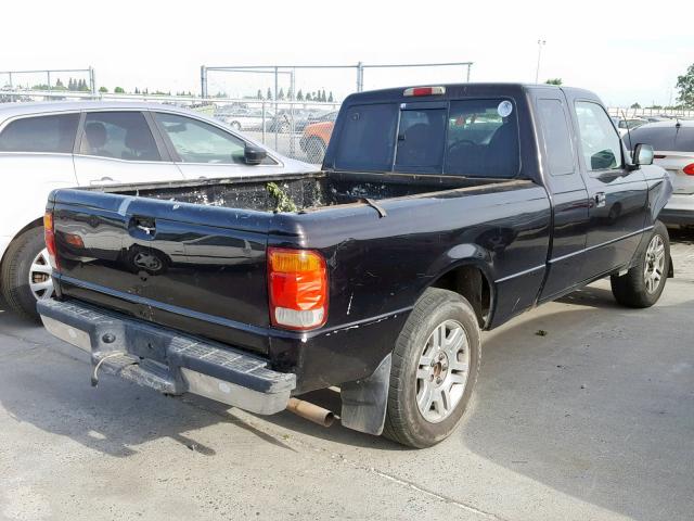 1FTYR14U2WPA01307 - 1998 FORD RANGER SUP BLACK photo 4