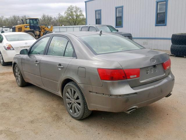 5NPEU46F59H513435 - 2009 HYUNDAI SONATA SE GRAY photo 3