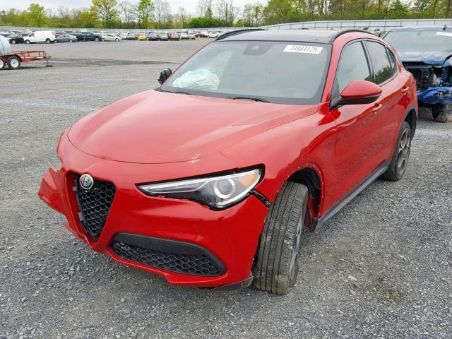 ZASFAKNN4J7B78873 - 2018 ALFA ROMEO STELVIO TI RED photo 2