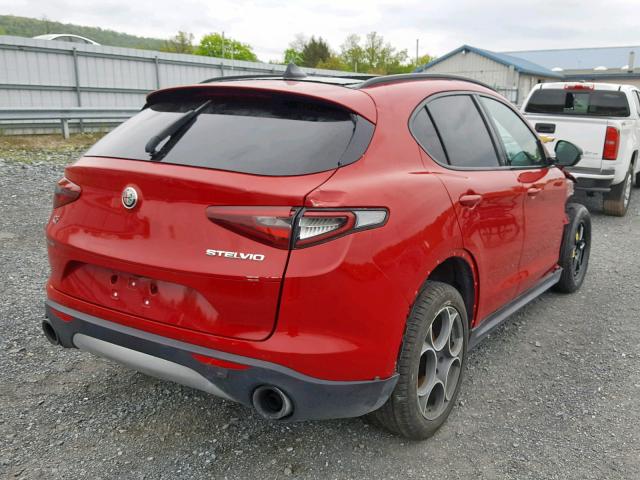 ZASFAKNN4J7B78873 - 2018 ALFA ROMEO STELVIO TI RED photo 4