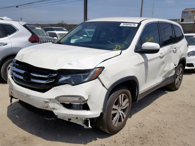 5FNYF5H32HB042695 - 2017 HONDA PILOT EX WHITE photo 2