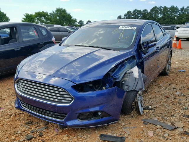 3FA6P0K96GR120967 - 2016 FORD FUSION TIT BLUE photo 2