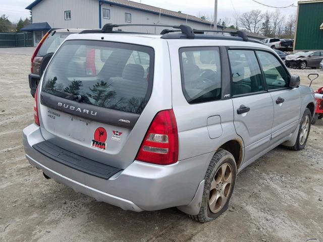 JF1SG656X3H749730 - 2003 SUBARU FORESTER 2 SILVER photo 4