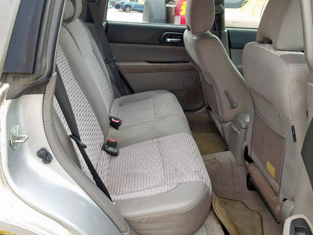 JF1SG656X3H749730 - 2003 SUBARU FORESTER 2 SILVER photo 6