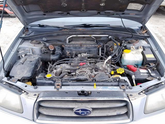 JF1SG656X3H749730 - 2003 SUBARU FORESTER 2 SILVER photo 7