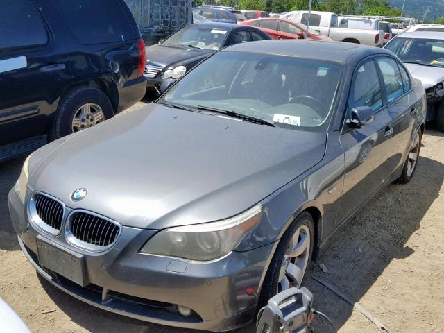 WBANE53546CK87262 - 2006 BMW 525 I GRAY photo 2