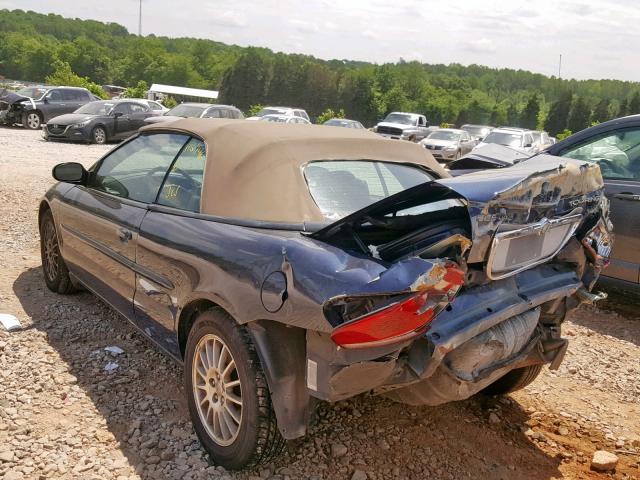 1C3EL55R96N154465 - 2006 CHRYSLER SEBRING TO BLUE photo 3