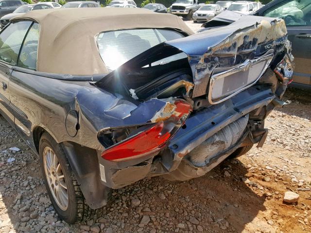 1C3EL55R96N154465 - 2006 CHRYSLER SEBRING TO BLUE photo 9