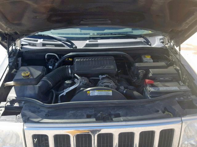 1J8HG48P27C627016 - 2007 JEEP COMMANDER GRAY photo 7