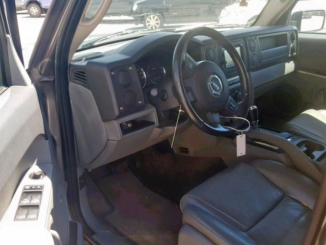 1J8HG48P27C627016 - 2007 JEEP COMMANDER GRAY photo 9