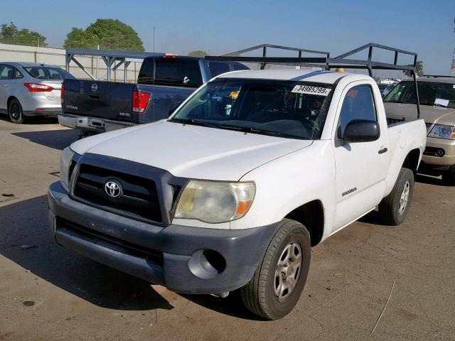 5TENX22N96Z192954 - 2006 TOYOTA TACOMA WHITE photo 2