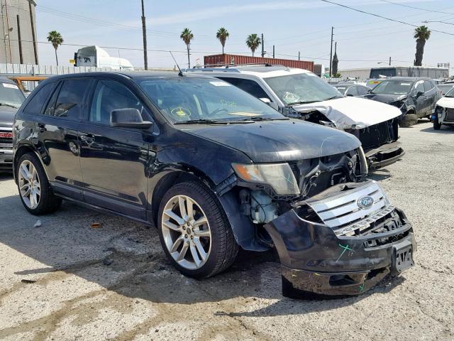 2FMDK30C89BA69646 - 2009 FORD EDGE SPORT BLACK photo 1