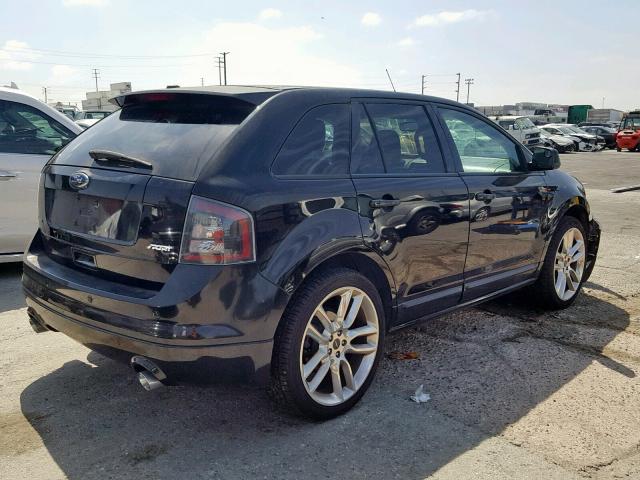 2FMDK30C89BA69646 - 2009 FORD EDGE SPORT BLACK photo 4