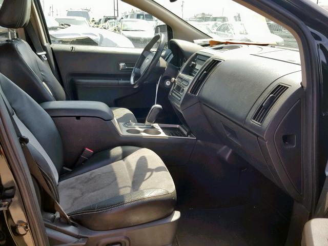 2FMDK30C89BA69646 - 2009 FORD EDGE SPORT BLACK photo 5