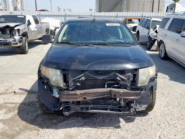 2FMDK30C89BA69646 - 2009 FORD EDGE SPORT BLACK photo 9