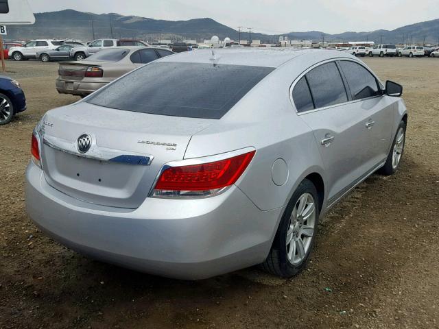 1G4GC5EG0AF179529 - 2010 BUICK LACROSSE C SILVER photo 4