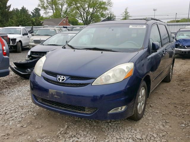 5TDZA22C66S408841 - 2006 TOYOTA SIENNA XLE BLUE photo 2