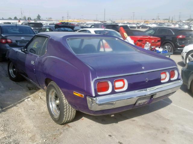 A4C797H292329 - 1974 AMERICAN MOTORS JAVELIN PURPLE photo 3