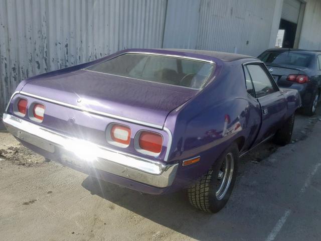 A4C797H292329 - 1974 AMERICAN MOTORS JAVELIN PURPLE photo 4