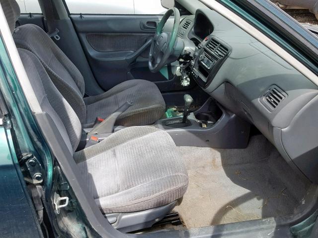 2HGEJ6616XH906988 - 1999 HONDA CIVIC BASE GREEN photo 5