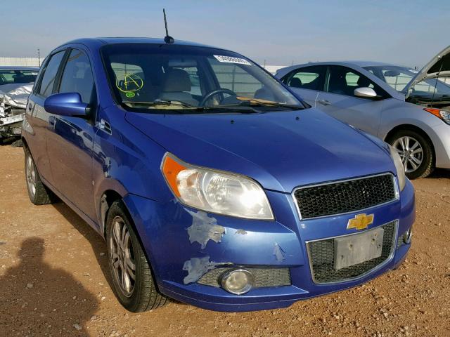 KL1TG66E59B619443 - 2009 CHEVROLET AVEO LT BLUE photo 1