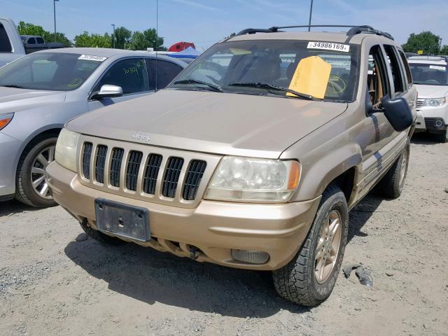 1J4GW68N2XC754679 - 1999 JEEP GRAND CHER SILVER photo 2