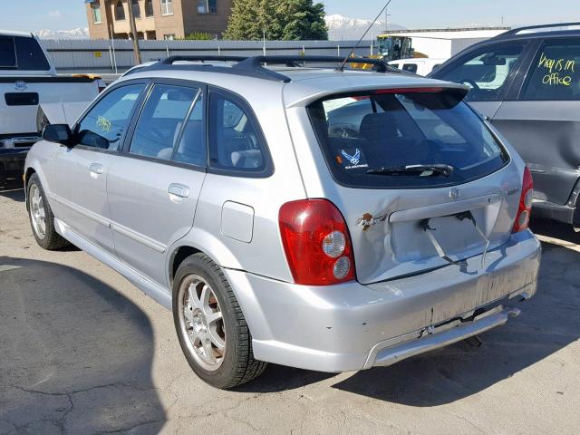 JM1BJ245121487360 - 2002 MAZDA PROTEGE PR SILVER photo 3