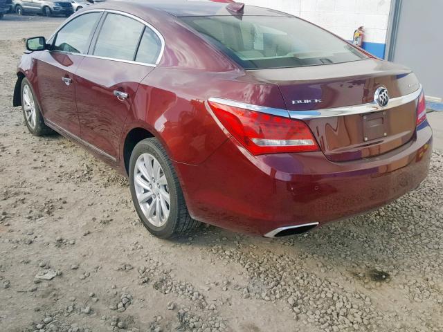 1G4GB5G38FF222938 - 2015 BUICK LACROSSE BURGUNDY photo 3