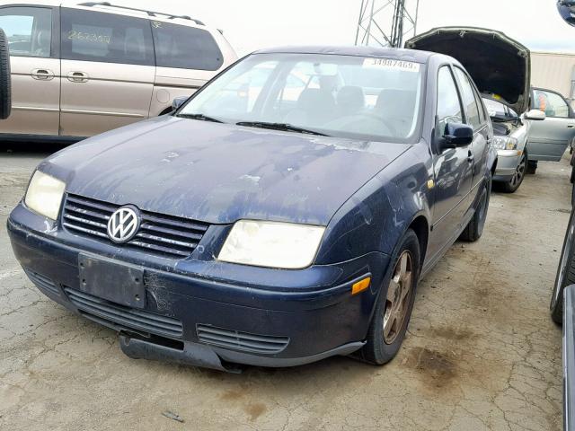 3VWSC29M8YM066626 - 2000 VOLKSWAGEN JETTA GLS BLUE photo 2