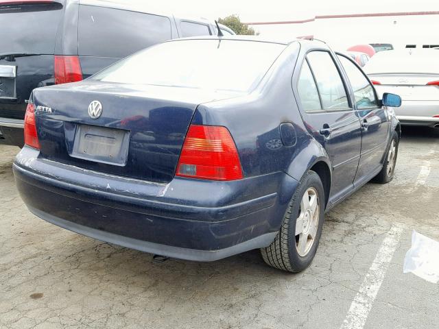 3VWSC29M8YM066626 - 2000 VOLKSWAGEN JETTA GLS BLUE photo 4