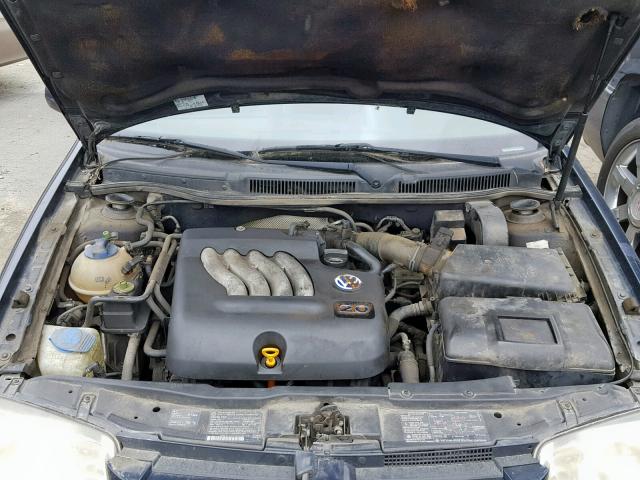 3VWSC29M8YM066626 - 2000 VOLKSWAGEN JETTA GLS BLUE photo 7