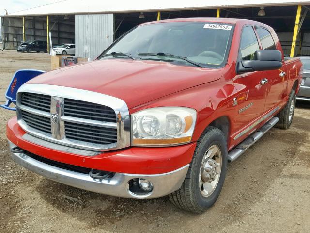 3D7KR29C96G135558 - 2006 DODGE RAM 2500 RED photo 2