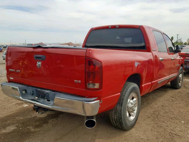 3D7KR29C96G135558 - 2006 DODGE RAM 2500 RED photo 4