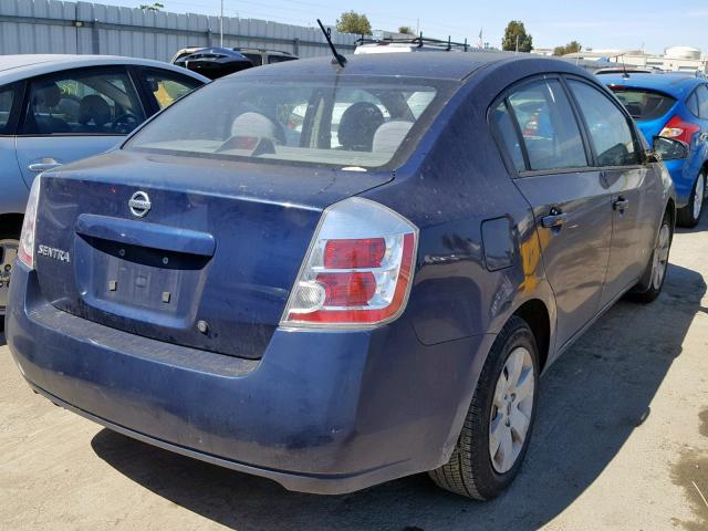 3N1AB61EX8L620741 - 2008 NISSAN SENTRA 2.0 BLUE photo 4