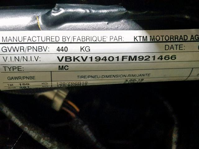 VBKV19401FM921466 - 2015 KTM 1190 ADVEN GRAY photo 20