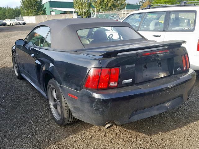 1FAFP45X63F405922 - 2003 FORD MUSTANG GT BLACK photo 3