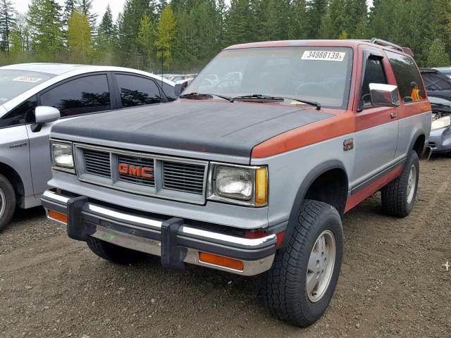 1G5DT18B6E0501932 - 1984 GMC S15 JIMMY RED photo 2
