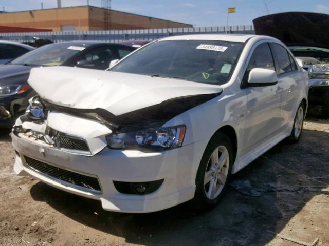 JA32U2FU6DU609092 - 2013 MITSUBISHI LANCER ES/ WHITE photo 2